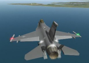 F16 in fae di atterraggio